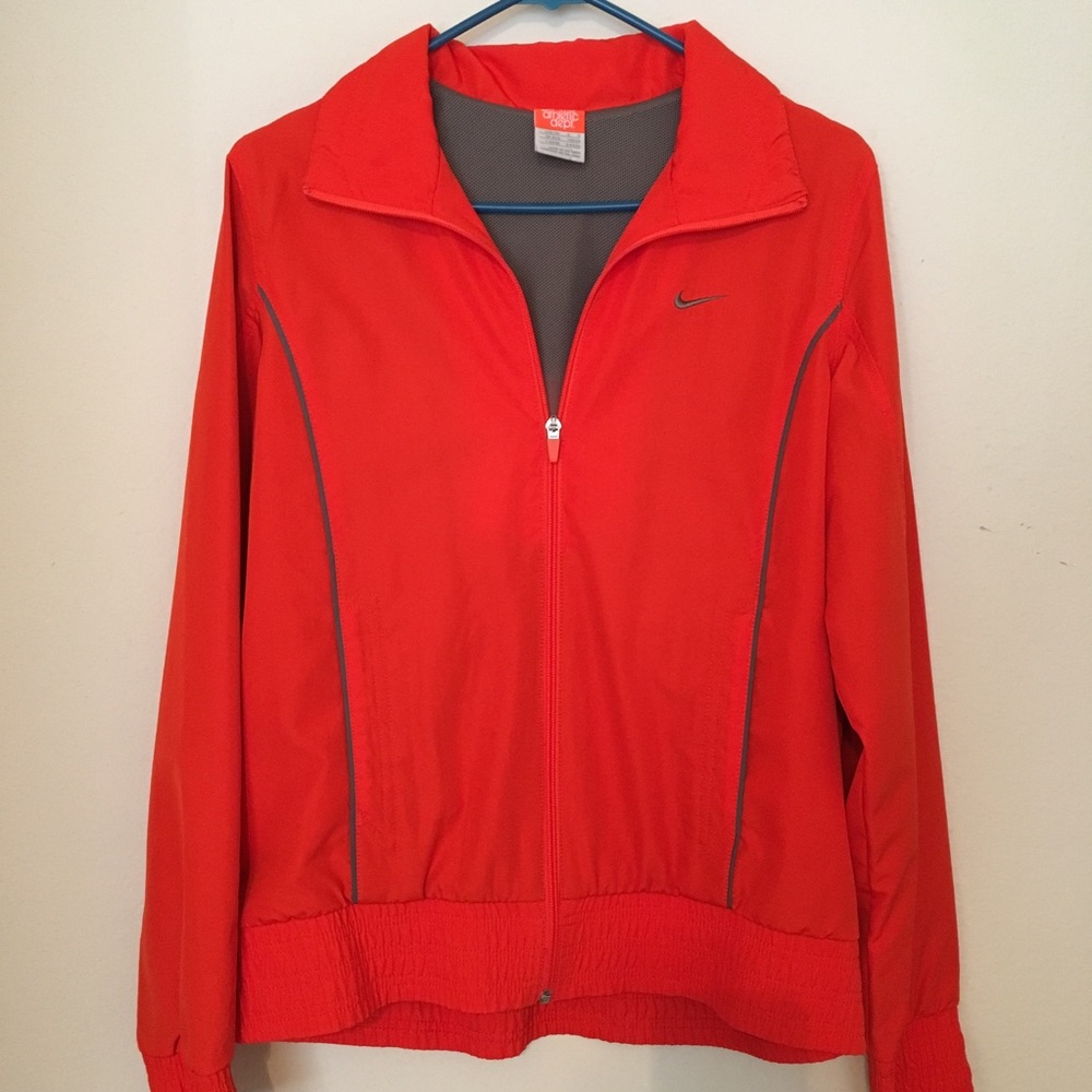 Nike Athletic Dept Track Jacket Orange Size L